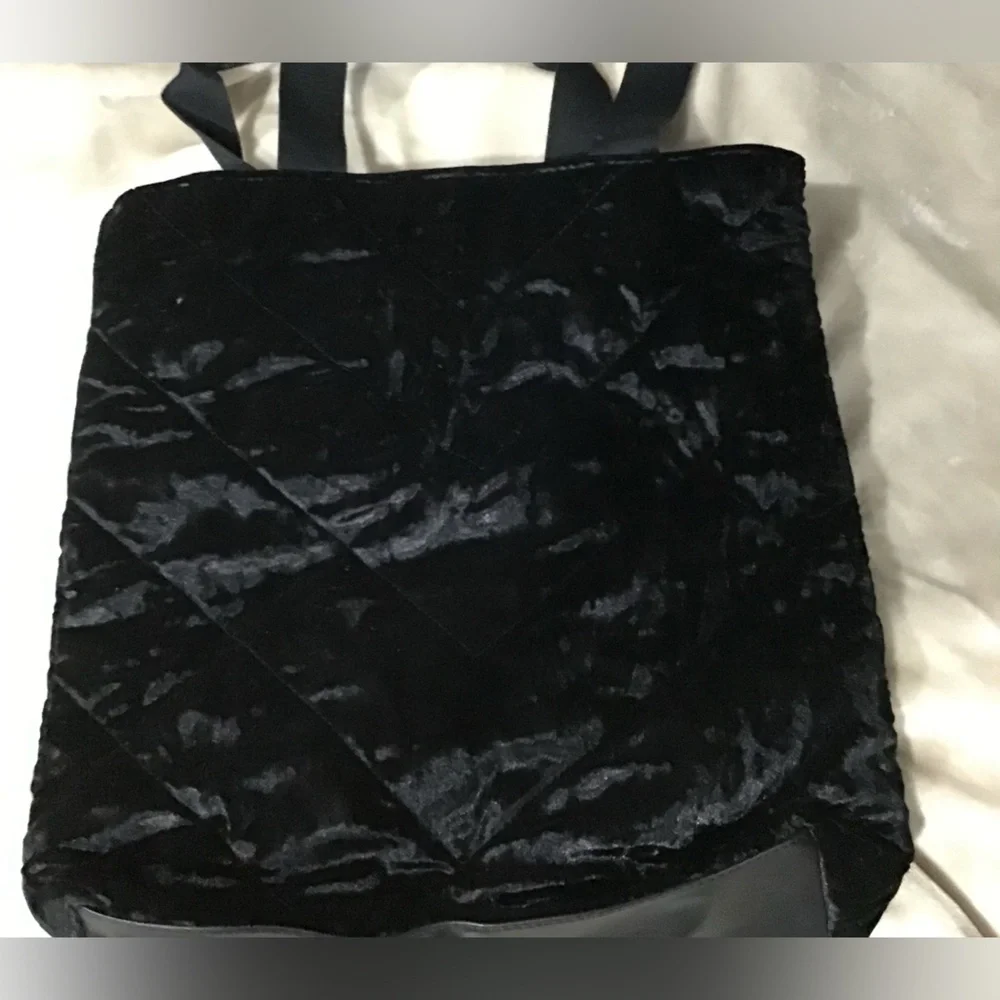 Victoria's‎ Secret Black Velvet Tote